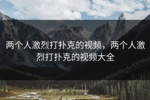 两个人激烈打扑克的视频，两个人激烈打扑克的视频大全
