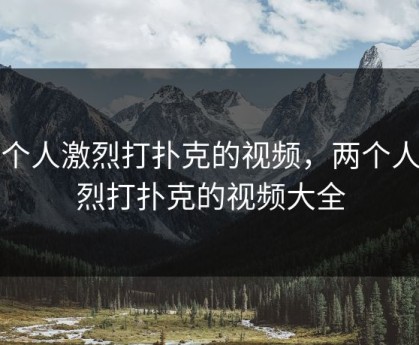 两个人激烈打扑克的视频，两个人激烈打扑克的视频大全