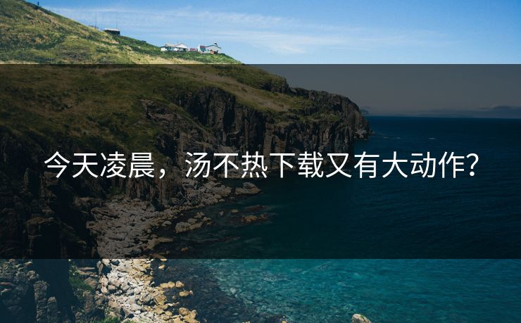 今天凌晨，汤不热下载又有大动作？