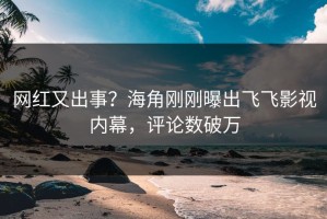 网红又出事？海角刚刚曝出飞飞影视内幕，评论数破万