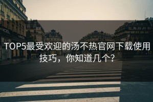 TOP5最受欢迎的汤不热官网下载使用技巧，你知道几个？