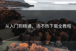 从入门到精通，汤不热下载全教程