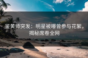 鉴黄师突发：明星被曝曾参与花絮，揭秘席卷全网