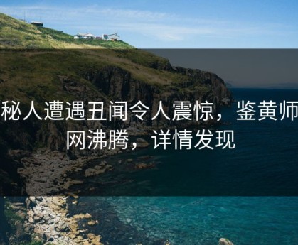 神秘人遭遇丑闻令人震惊，鉴黄师全网沸腾，详情发现