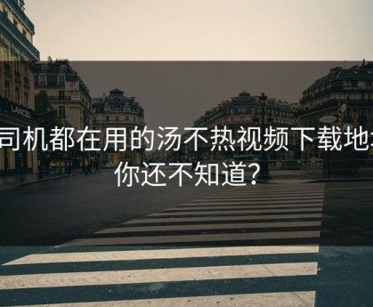 老司机都在用的汤不热视频下载地址，你还不知道？