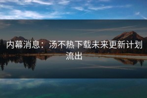 内幕消息：汤不热下载未来更新计划流出